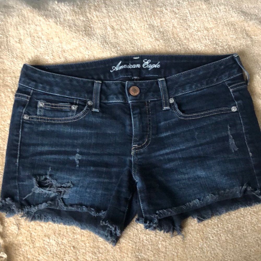 American Eagle distressed denim shorts